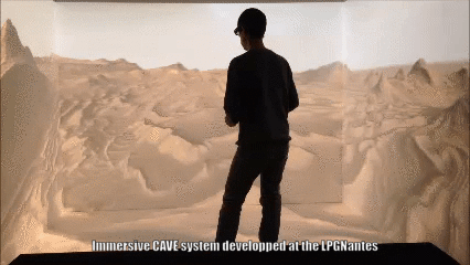 Immersive CAVE 3D Space Exploration